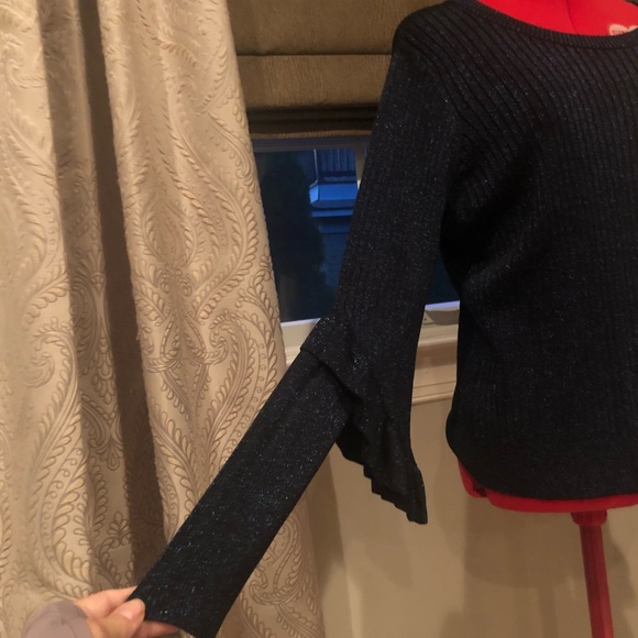 Elie Tahari Hope Sweater in metallic stargazer - Picture 6 of 9